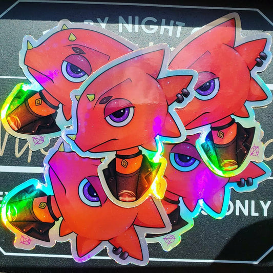 ACNH Flick Holographic Sticker